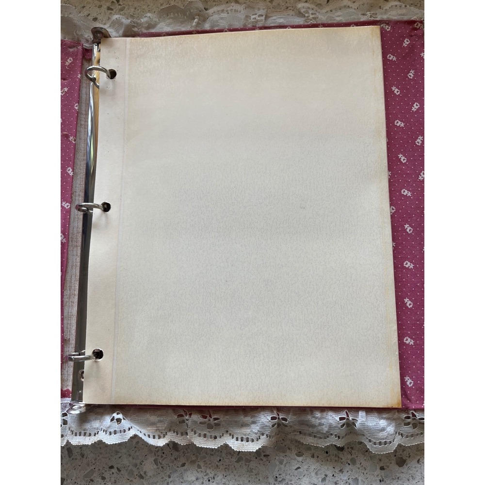 Vintage 80s Pink Floral Lace Photo Album Cottagecore - Picture 5 of 6